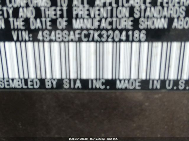 4S4BSAFC7K3204186 Subaru Outback Premium