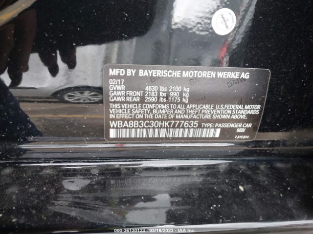 WBA8B3C30HK777635 BMW 3 Series 340i