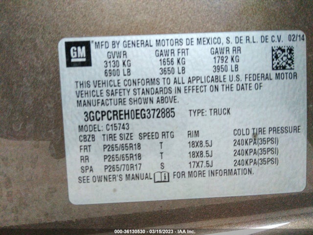 Chevrolet Silverado 1500 Lt 2014 3GCPCREH0EG372885 Image 11