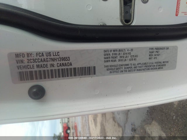 2C3CCAAG7NH139653 Chrysler 300 Touring