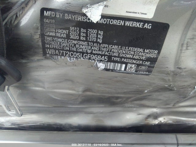 BMW 7 Series 740i 2020 WBA7T2C05LGF96845 Image 9
