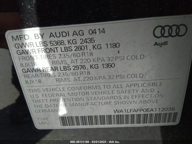 WA1LFAFP0EA112038 Audi Q5 Premium Plus