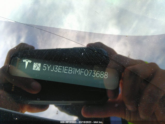 Tesla Model 3 Long Range 2021 5YJ3E1EB1MF073688 Image 9