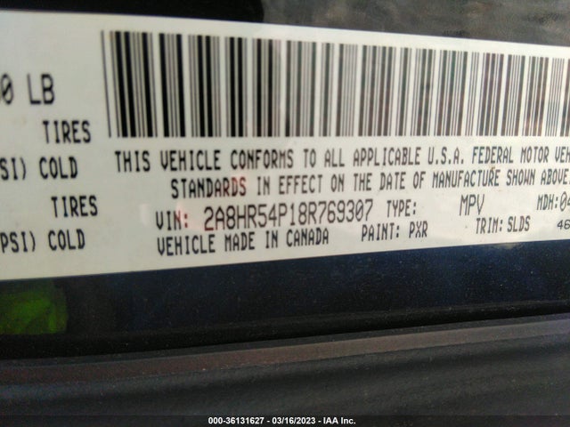 2A8HR54P18R769307 Chrysler Town & Country Touring
