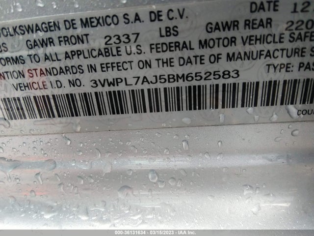 3VWPL7AJ5BM652583 Volkswagen Jetta Sportwagen Tdi