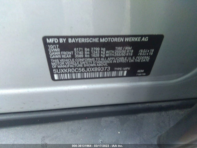 5UXKR0C56J0X89373 BMW X5 Xdrive35i