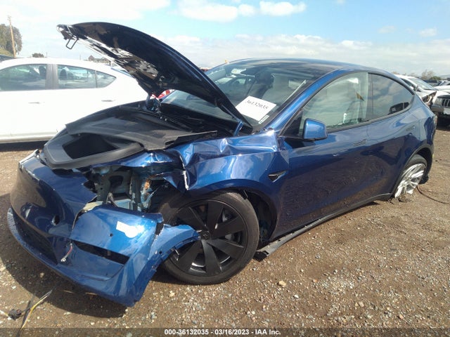 2021 TESLA MODEL Y LONG RANGE VIN: 5YJYGDEE6MF274420