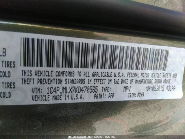 1C4PJMLX7KD470565 Jeep Cherokee