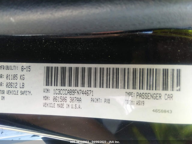 Chrysler 200 Limited 2015 1C3CCCAB9FN744671 Image 9
