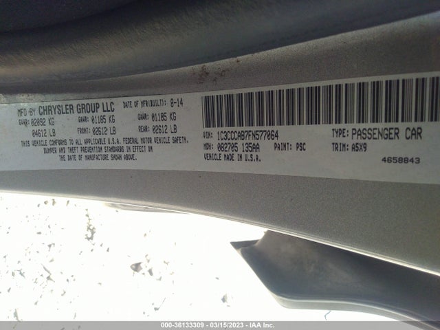 Chrysler 200 Limited 2015 1C3CCCAB7FN577064 Image 9