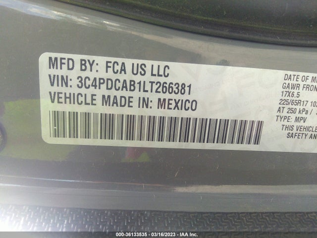 Dodge Journey Se Value 2020 3C4PDCAB1LT266381 Image 9