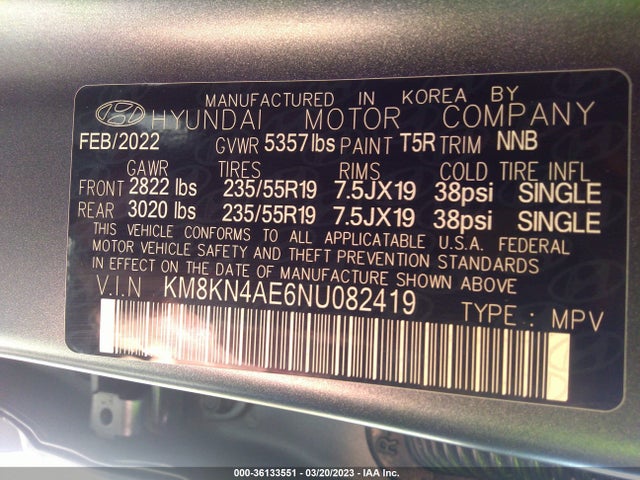 Hyundai Ioniq 5 Sel 2022 KM8KN4AE6NU082419 Image 10
