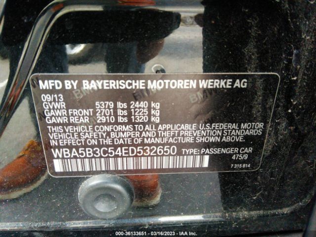 WBA5B3C54ED532650 BMW 5 Series 535i Xdrive