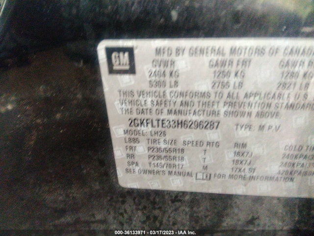 GMC Terrain Sle 2017 2GKFLTE33H6296287 Image 9