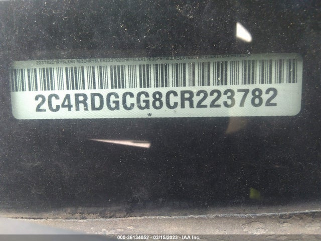 Dodge Grand Caravan Sxt 2012 2C4RDGCG8CR223782 Image 10