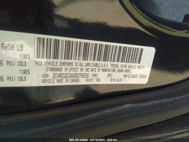Dodge Grand Caravan R/t 2016 2C4RDGEGXGR270556 Image 9