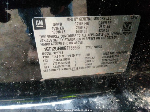 1GT12UE80GF186568 GMC Sierra 2500hd Denali