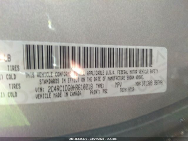 2017 CHRYSLER PACIFICA 2C4RC1DG0HR610218 Photo 8