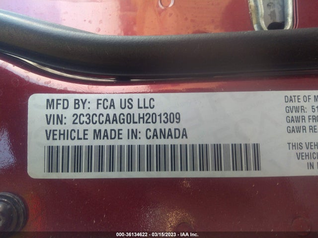 2C3CCAAG0LH201309 Chrysler 300 Touring L