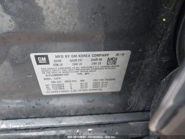 Buick Encore Preferred 2017 KL4CJASB3HB014001 Image 9