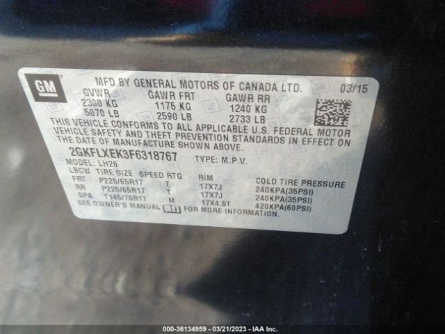 2GKFLXEK3F6318767 GMC Terrain Slt