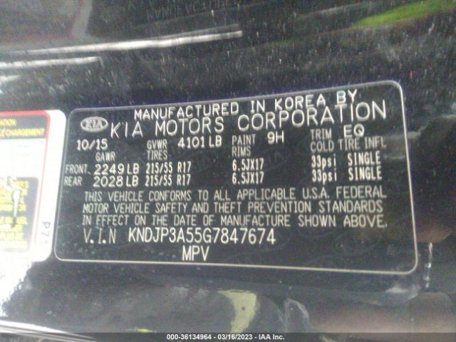 KNDJP3A55G7847674 KIA SOUL +