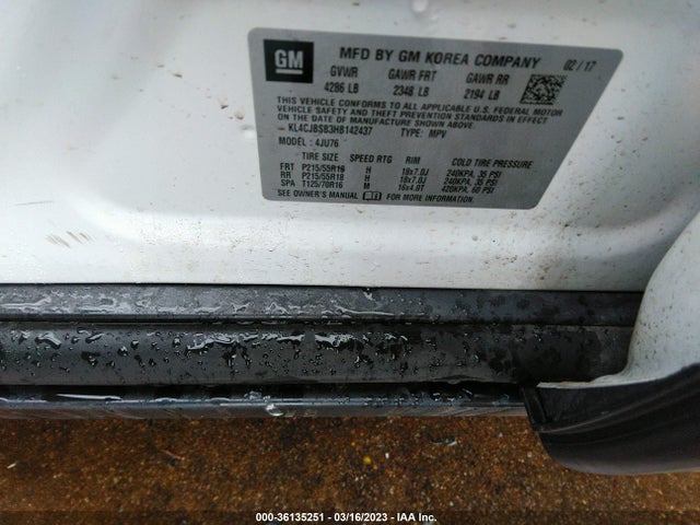 KL4CJBSB3HB142437 Buick Encore Preferred Ii