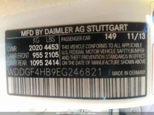 WDDGF4HB9EG246821 Mercedes-Benz C 250 Sport/luxury