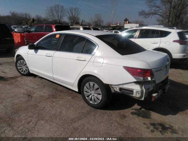 2008 HONDA ACCORD SDN LX VIN: 1HGCP26388A166389