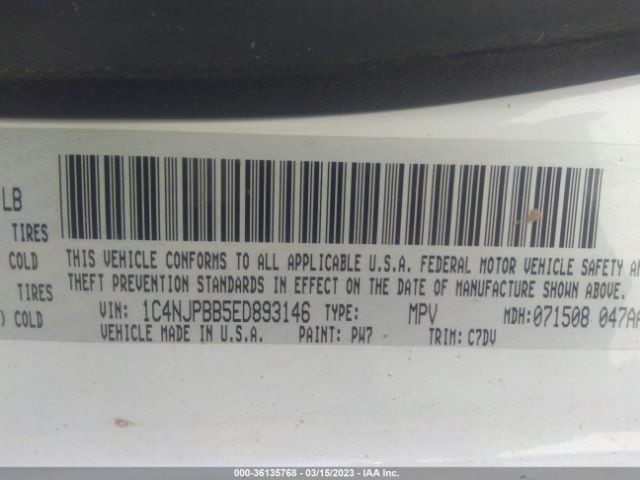 1C4NJPBB5ED893146 Jeep Patriot Sport