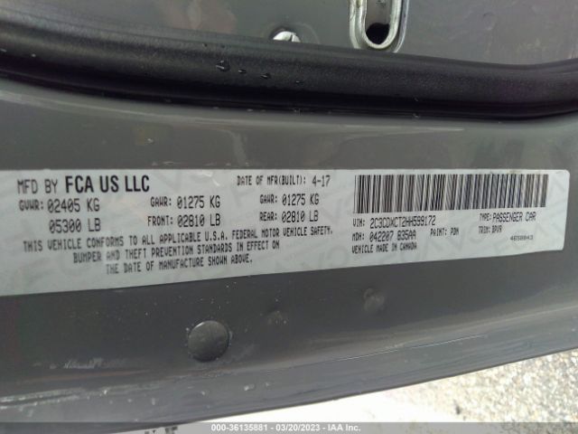2C3CDXCT2HH599172 Dodge CHARGER R/T