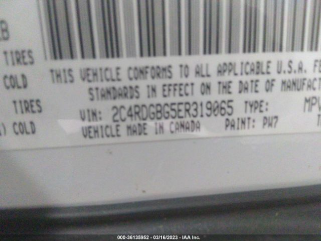 2C4RDGBG5ER319065 Dodge Grand Caravan Se