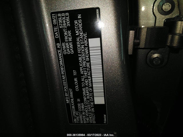 Polestar 2 2022 LPSED3KAXNL059217 Image 10