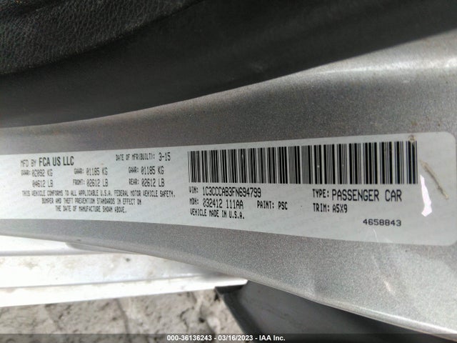 1C3CCCAB3FN694799 Chrysler 200 Limited