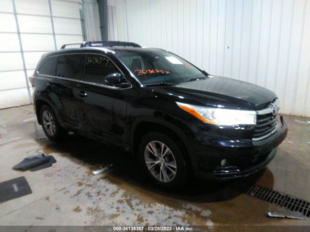 2014 TOYOTA HIGHLANDER XLE V6 VIN: 5TDJKRFH6ES043780