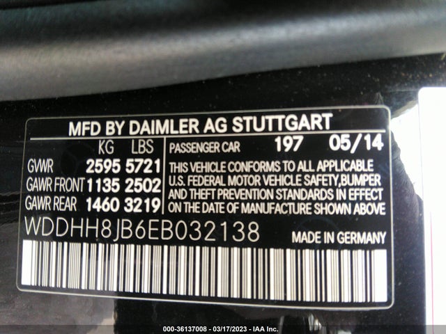 2014 Mercedes-Benz E-Class Wagon, VIN: WDDHH8JB6EB032138