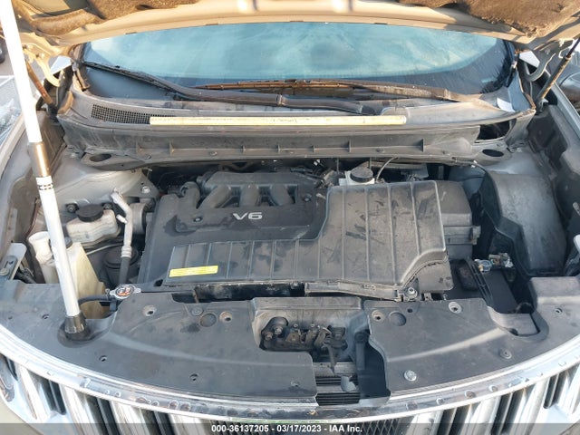 2009 NISSAN MURANO S VIN: JN8AZ18UX9W013103