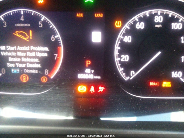 2019 HONDA ACCORD SEDAN SPORT 1.5T VIN: 1HGCV1F34KA137981