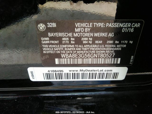 WBA8E3G56GNT80527 BMW 3 Series 328i Xdrive