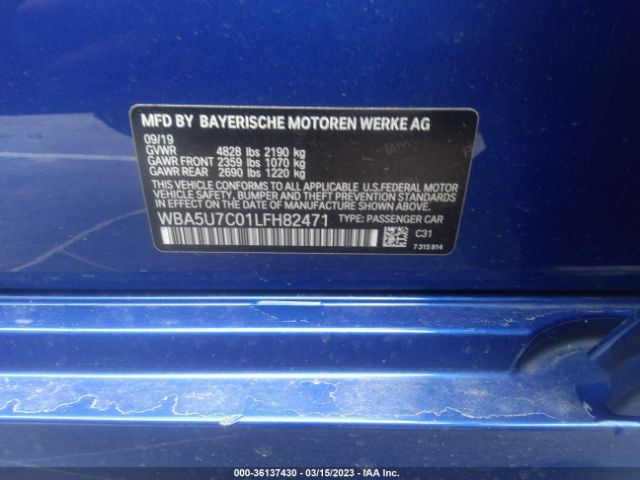 WBA5U7C01LFH82471 BMW 3 Series M340i