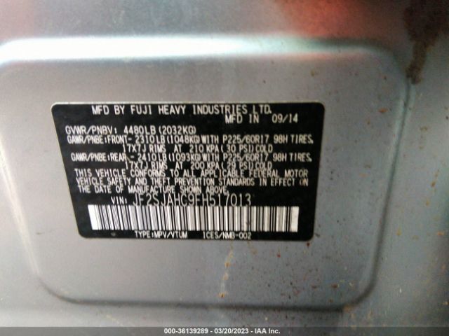 JF2SJAHC9FH517013 Subaru Forester 2.5i Limited