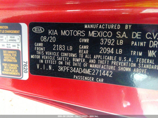 KIA Forte Gt-line 2021 3KPF34AD4ME271442 Image 11