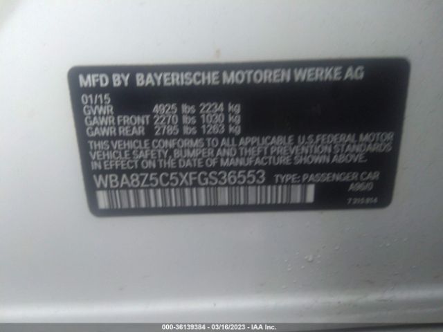 WBA8Z5C5XFGS36553 BMW 3 Series Gran Turismo 328i Xdrive
