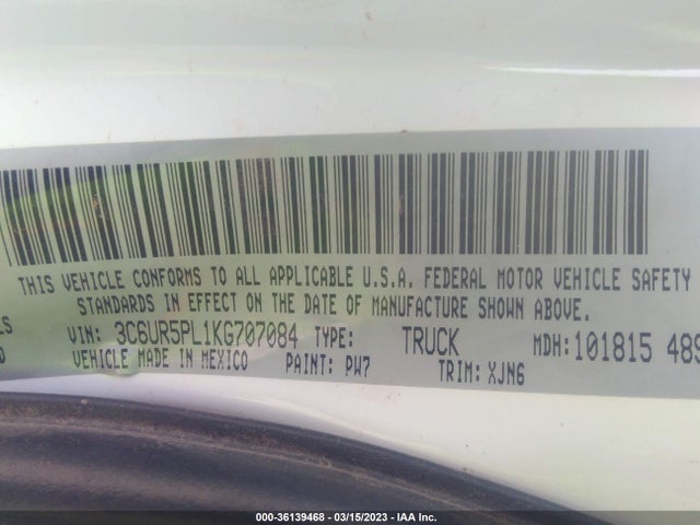3C6UR5PL1KG707084 RAM 2500 Longhorn