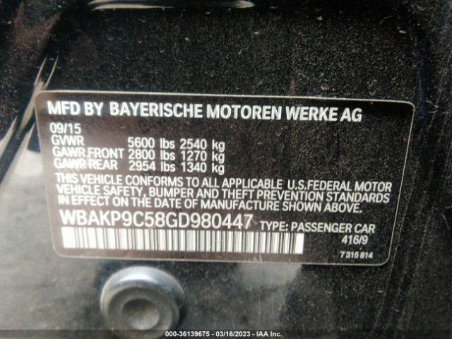 WBAKP9C58GD980447 BMW 5 Series 550i Xdrive