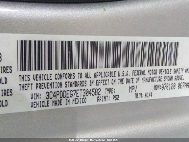 3C4PDDEG7ET304582 Dodge Journey R/t