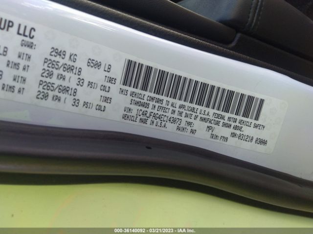 1C4RJFAG4EC143073 Jeep Grand Cherokee Laredo