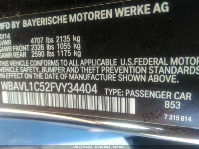 WBAVL1C52FVY34404 BMW X1 Xdrive28i