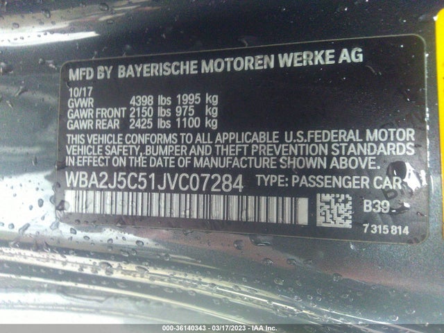 BMW 2 Series M240i 2018 WBA2J5C51JVC07284 Image 9