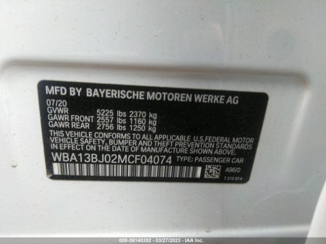 WBA13BJ02MCF04074 BMW 5 Series 530i Xdrive